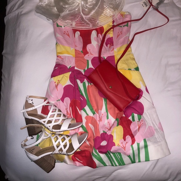 Iilly Pulitzer floral dress size 0 - Picture 2 of 2